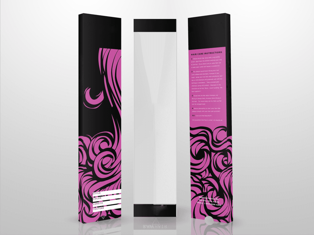 hair boxes packaging