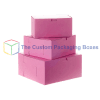Pink pastry boxes