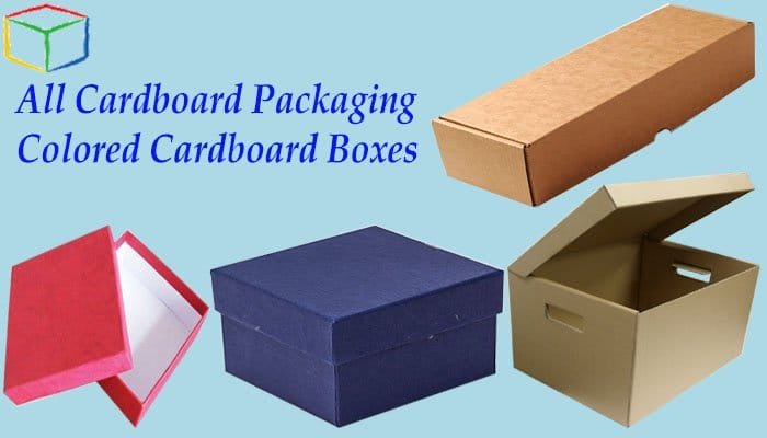 colored cardboard boxes