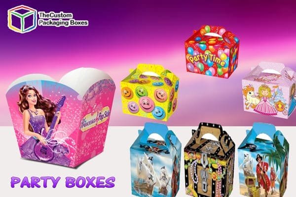 printed party boxes