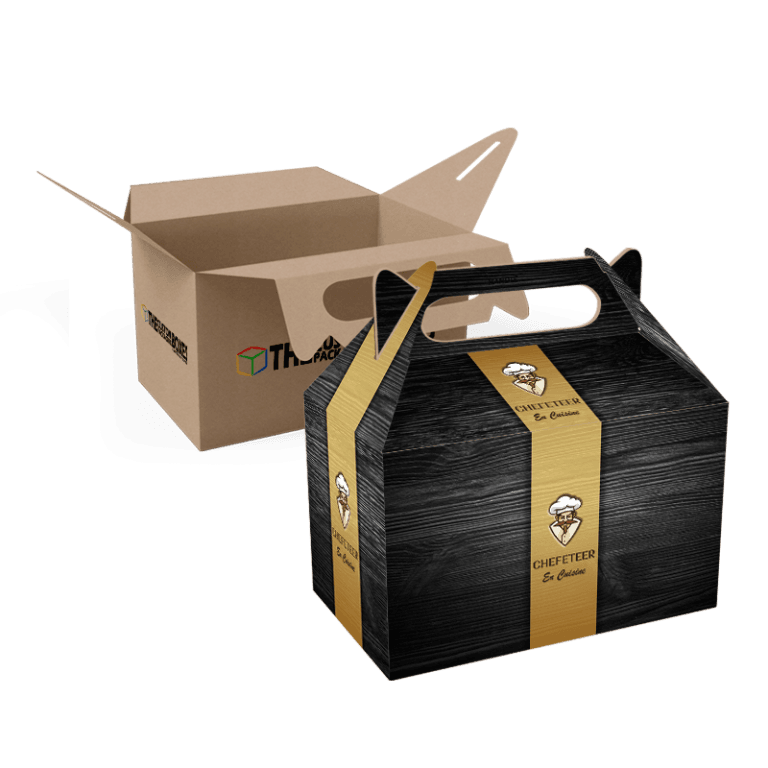 Personalized Lunch Boxes Custom Paper Lunch Packaging Boxes