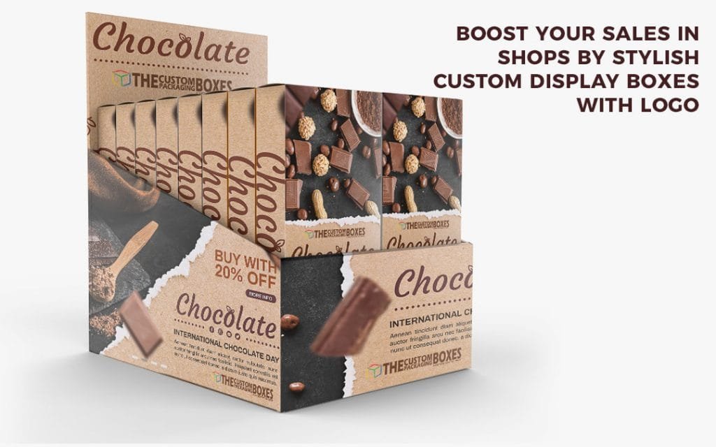 Boost your sales in shops by stylish custom display boxes with logo