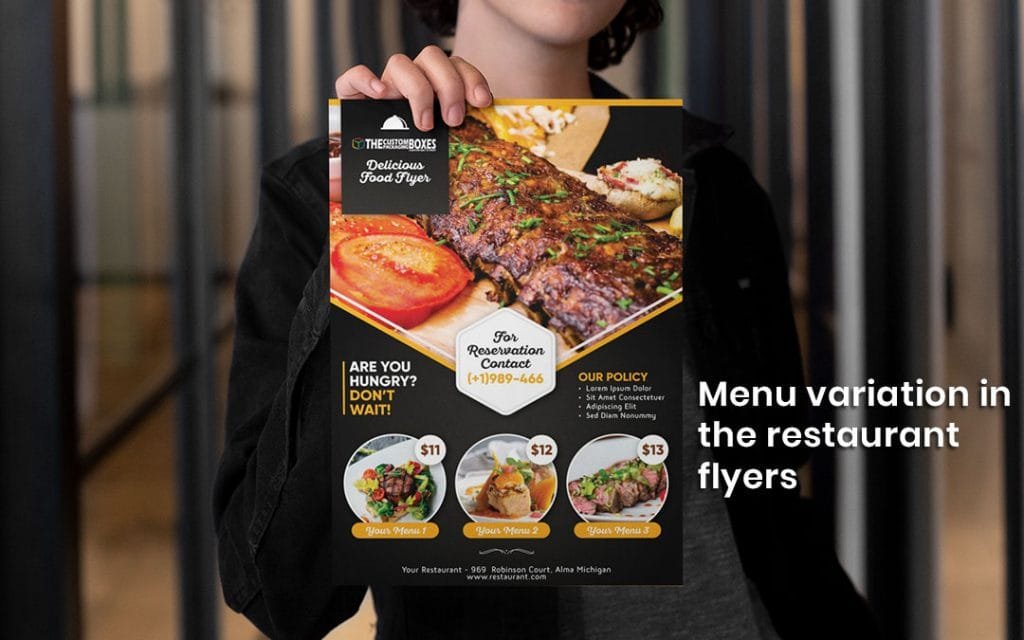 restaurant flyers
