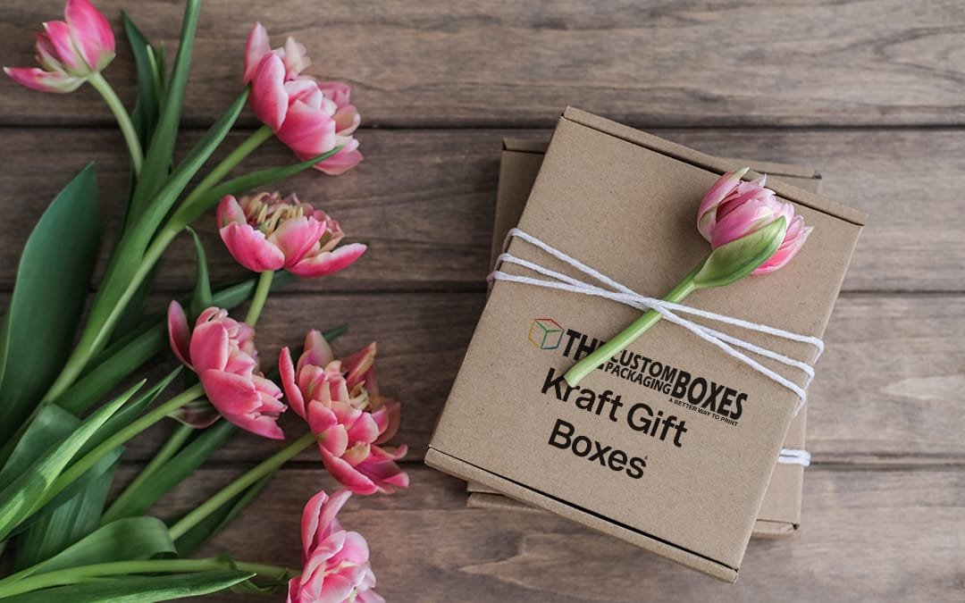 kraft gift boxes with windows