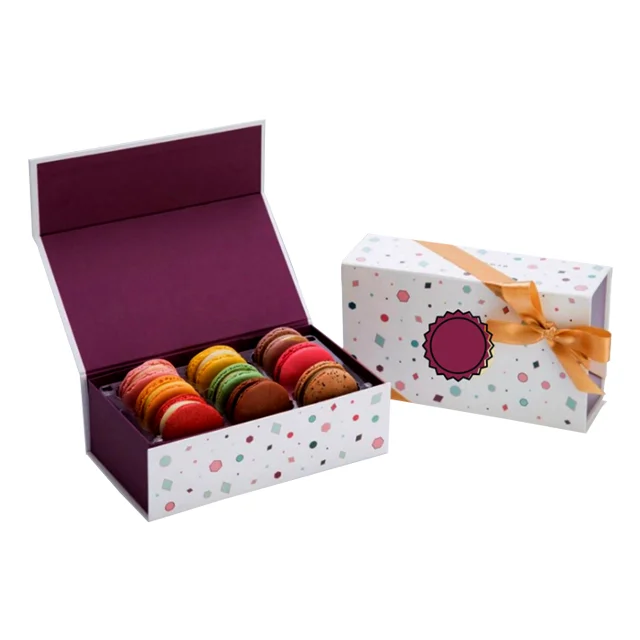 custom printed macaron packaging boxes