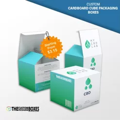 Custom Cardboard Cube Packaging Boxes