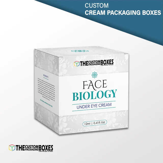 Custom Cream Packaging Boxes