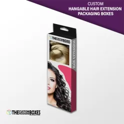 Custom Hangable Hair Extension Packaging Boxes