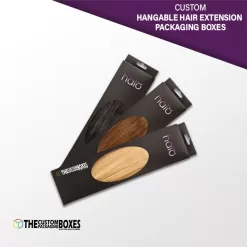 Custom Hangable Hair Extension Packaging Boxes