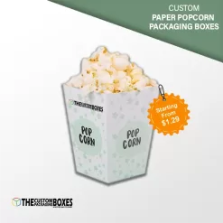Custom Paper Popcorn Packaging Boxes