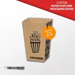 Custom Paper Popcorn Packaging Boxes