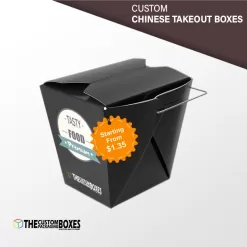 Custom Printed Chinese Takeout Packaging Boxes