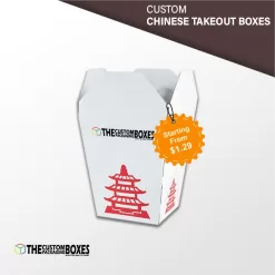 Custom Printed Chinese Takeout Packaging Boxes