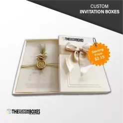 Custom Printed Invitation Packaging Boxes