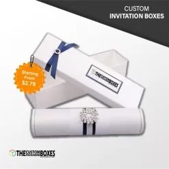 Custom Printed Invitation Packaging Boxes