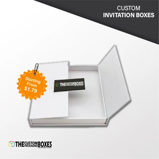 Custom Printed Invitation Packaging Boxes