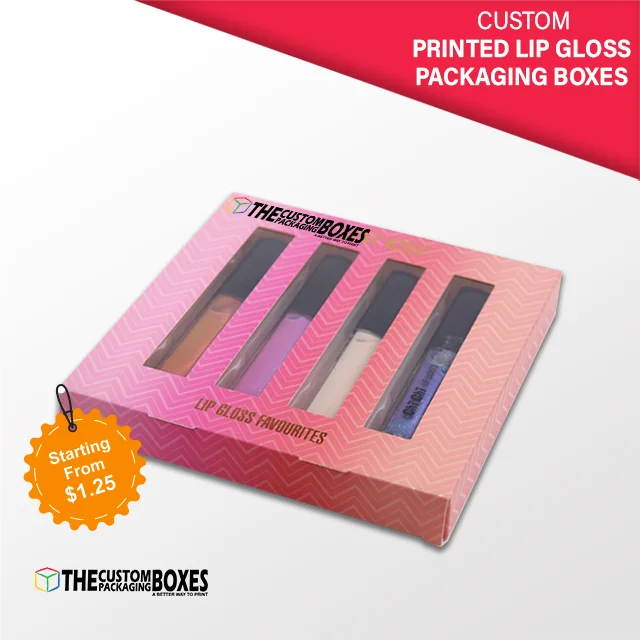 Custom Printed Lip Gloss Packaging Boxes