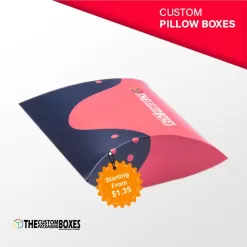 Custom Printed Pillow Packaging Boxes