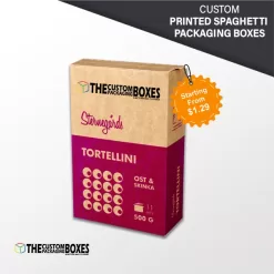 Custom Printed Spaghetti Packaging Boxes