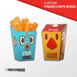 Custom Printed Finger Chips Packaging Boxes