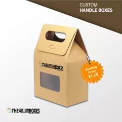 Customized Handle Packaging Boxes