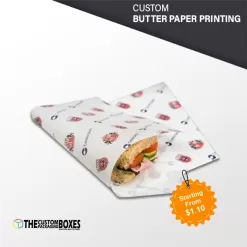 Custom Butter Paper Printing Packaging