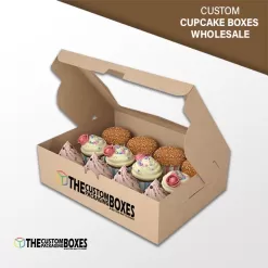 Custom Cupcake Packaging boxes wholesale