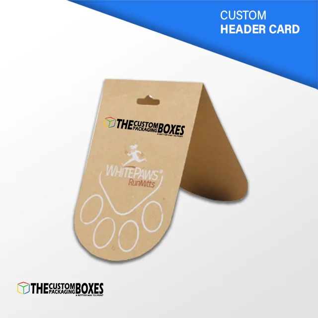 Custom printed Cardboard Header Card TCPB