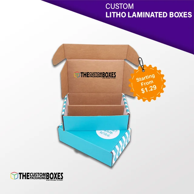 Custom Litho Laminated Packaging Boxes