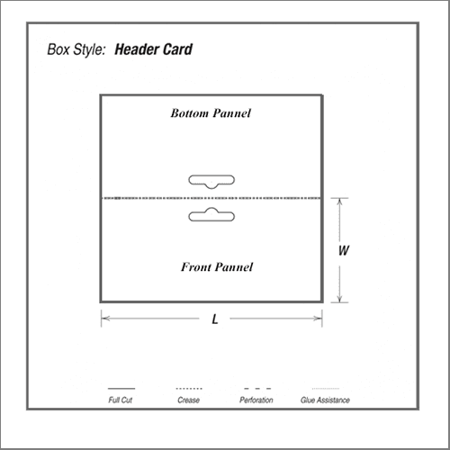 High Quality Custom printed Cardboard Header Card